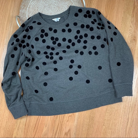 Boden Spotty Sweatshirt Sweater Velour 
